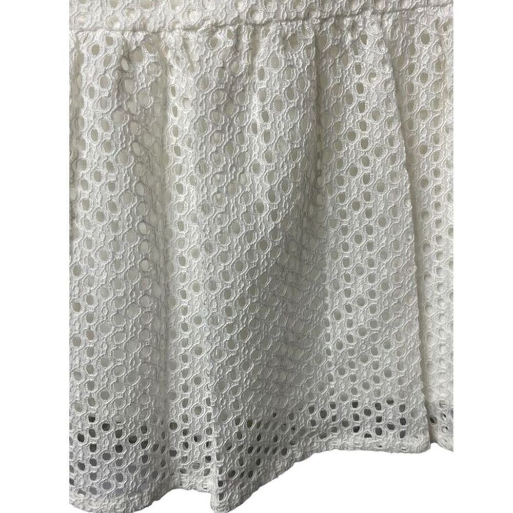 Central Park West Bristol Off Shoulder Eyelet Mini Dress Size Medium New - Picture 7 of 13